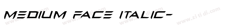 medium face italic字体转换